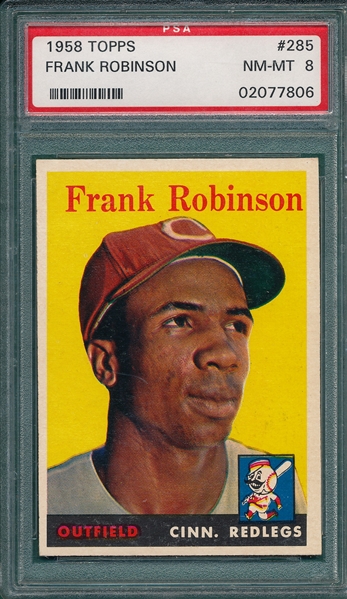 1958 Topps #285 Frank Robinson PSA 8 