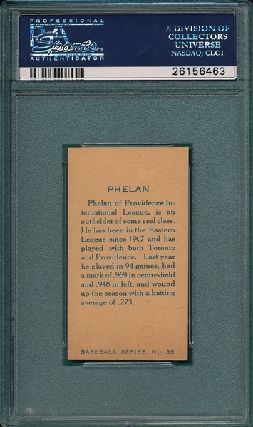 1912 C 46 #35 Art Phelan Imperial Tobacco PSA 5