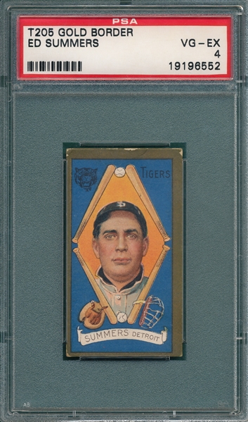 1911 T205 Summers Cycle Cigarettes PSA 4