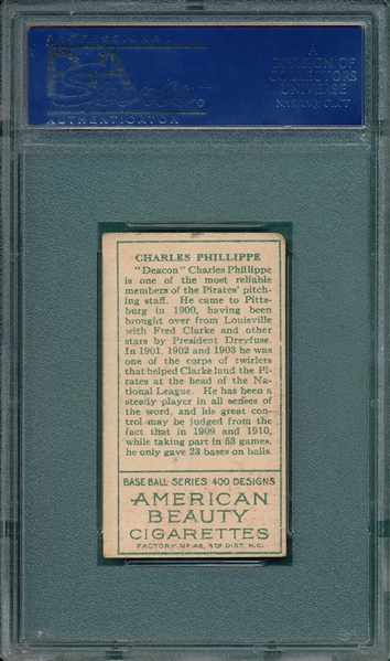 1911 T205 Phillippe American Beauty Cigarettes PSA 4