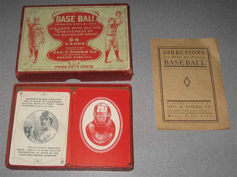 1903-27 Lot of (3) Vintage Baseball Games 
