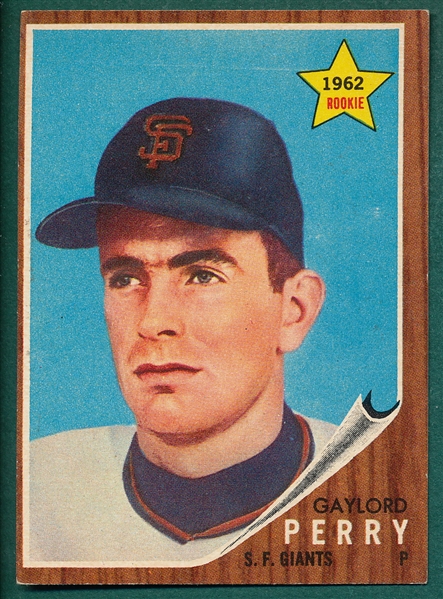 1962 Topps #199 Gaylord Perry *Rookie*