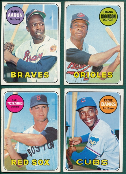 1969 Topps Lot of (25) W/ Palmer, Aaron
