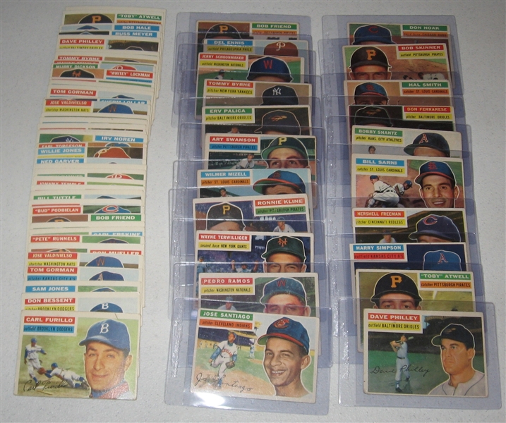 1956 Topps Lot of (103) W/ Yankees Team