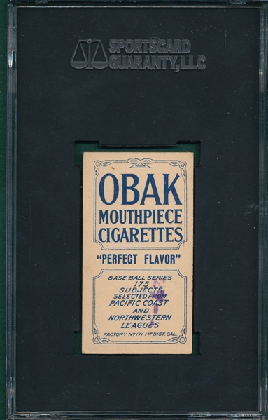 1910 T212-2 Jansing Obak Cigarettes SGC 50