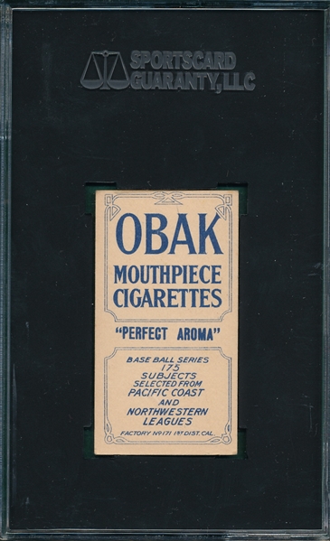 1910 T212-2 Moser Obak Cigarettes SGC 50 