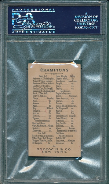 1888 N162 Bob Caruthers Goodwin Champions PSA 4.5