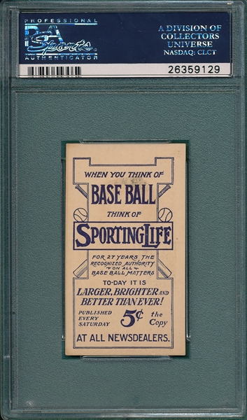 1911 M116 Moran Sporting Life PSA 6