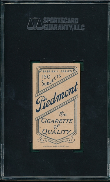 1909-1911 T206 Flick Piedmont Cigarettes SGC 40
