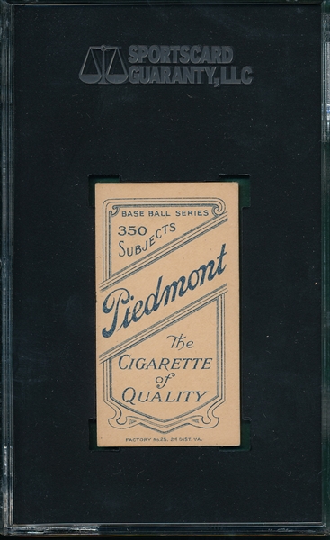 1909-1911 T206 McGann Piedmont Cigarettes SGC 50