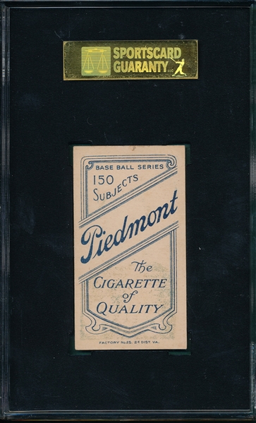 1909-1911 T206 Sullivan Piedmont Cigarettes SGC 80