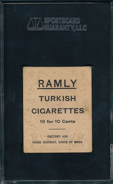 1909 T204 Bill Dineen Ramly Cigarettes SGC 50