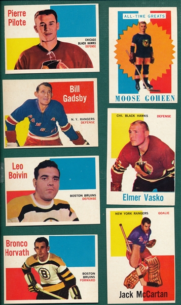 1960-61 Topps HCKY Lot of (13) W/ Pilote