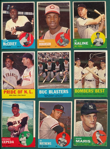1963 Topps Partial Set Lot of (300) W/ McCovey