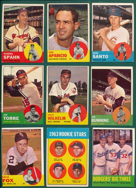 1963 Topps Partial Set Lot of (300) W/ McCovey
