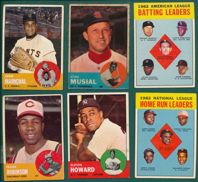 1963 Topps Lot of (95) W/ Musial