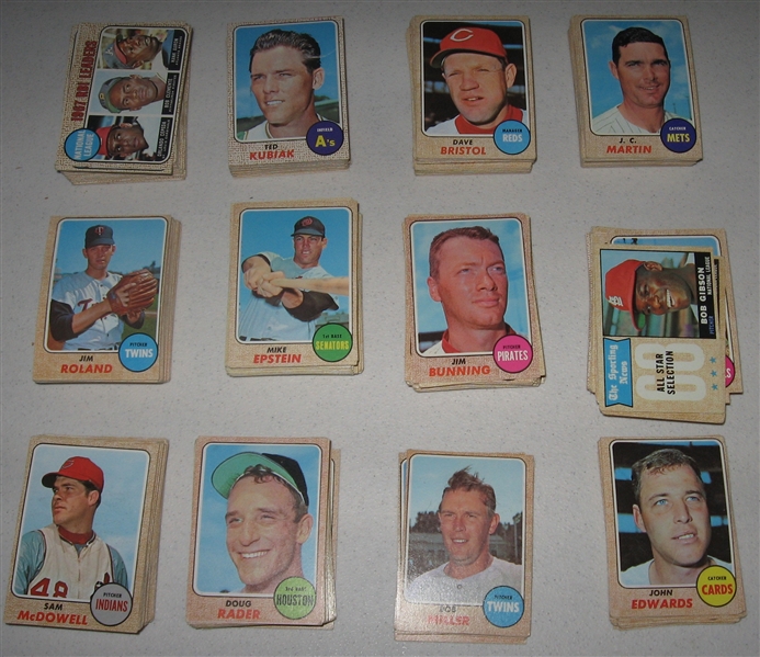 1968 Topps Lot of (572) W/ Frank Robinson
