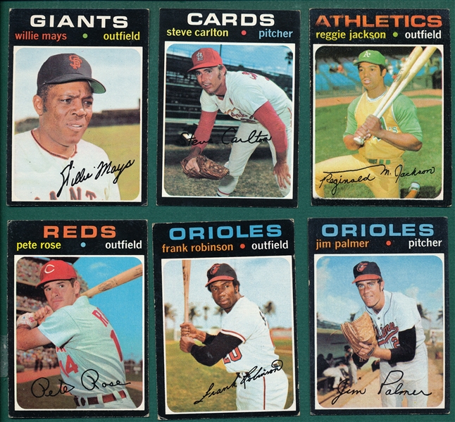 1971 Topps Lot of (213) W/ Willie Mays