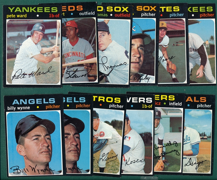 1971 Topps Lot of (27) High Numbers W/ #700 Boog Powell *SP*