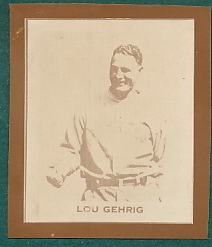 1930 Ray-O-Print Lou Gehrig