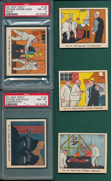 1937 R41 Dick Tracy Lot of (13) PSA 8