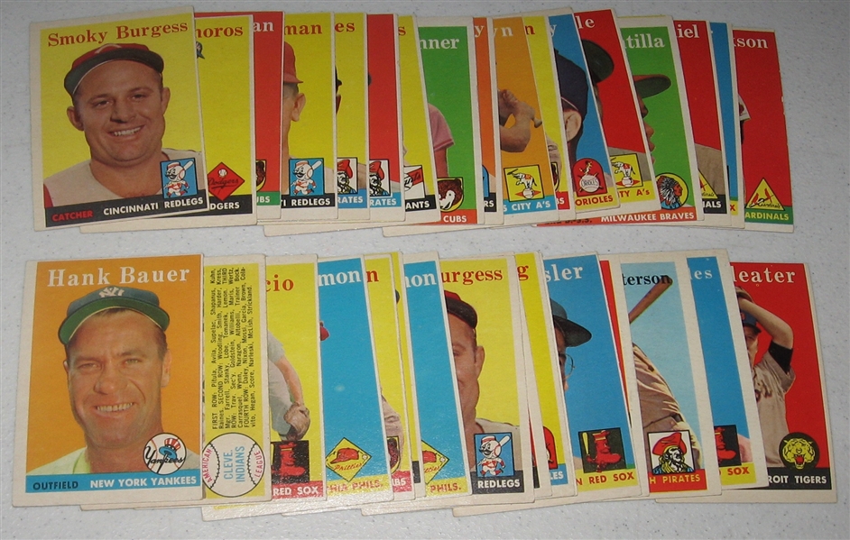1958 Topps Lot of (119) W/ Frank Robinson