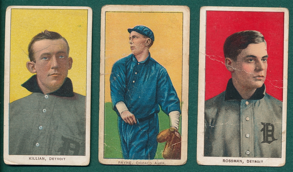 1909-1911 T206 Rossman, Payne & Killian, Lot of (3)