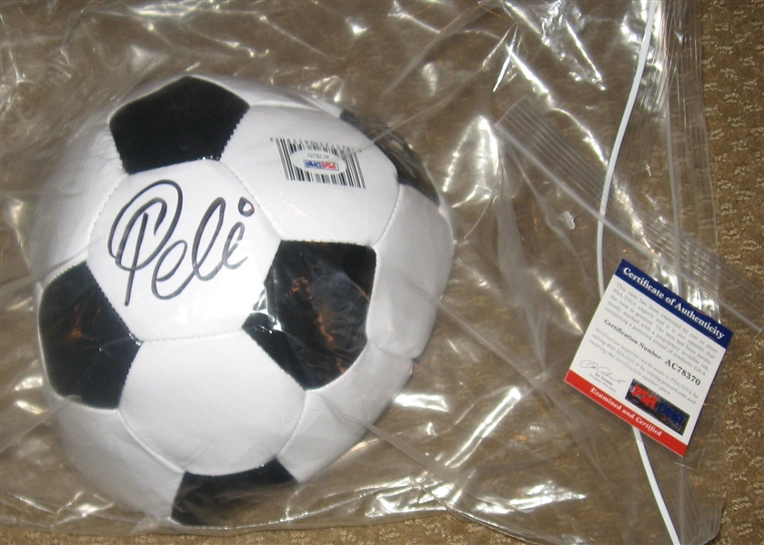 1970 World Cup Match Ball, Replica, Signed by Pele PSA/DNA Authentic