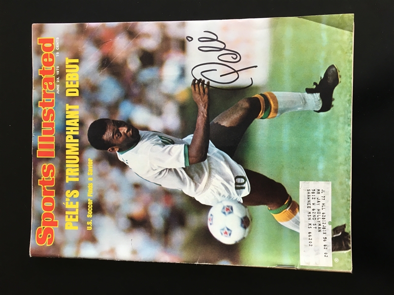 Sports Illustrated Cover Signed by Pele PSA/DNA Authentic