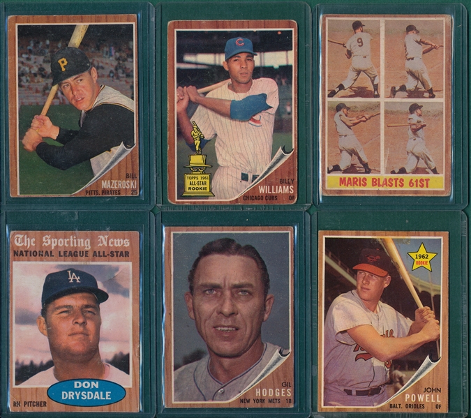 1962 Topps Lot of (20) W/ Gaylord Perry, Rookie
