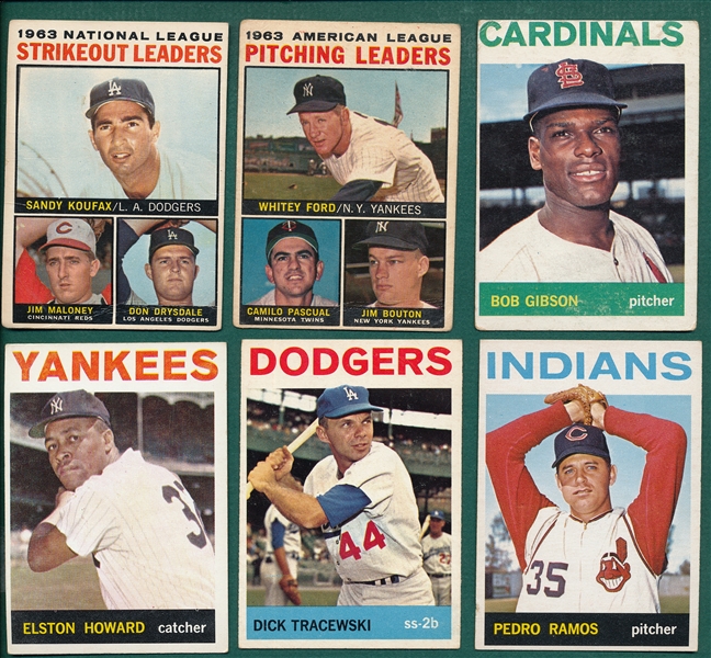 1964 Topps Lot of (41) Yankees W/ Gibson