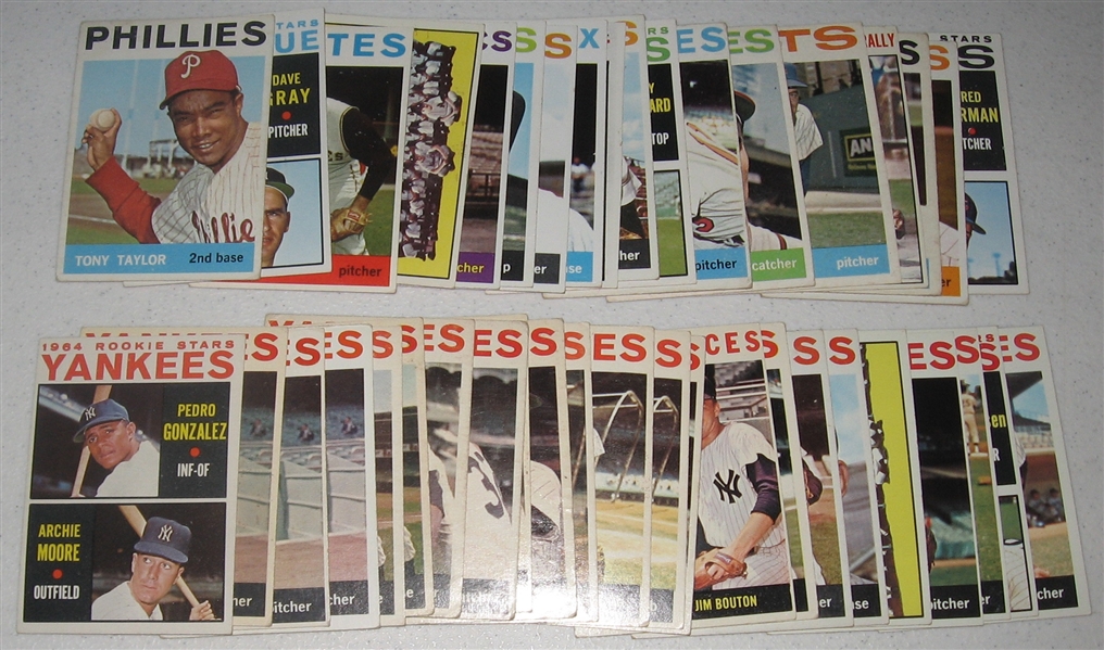 1964 Topps Lot of (41) Yankees W/ Gibson