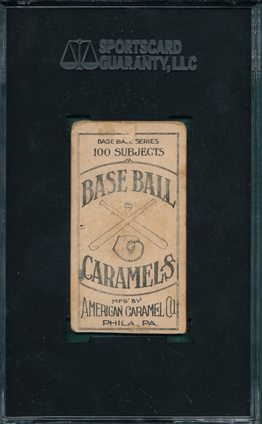 1909-11 E90-1 Charley Hall American Caramel SGC Authentic