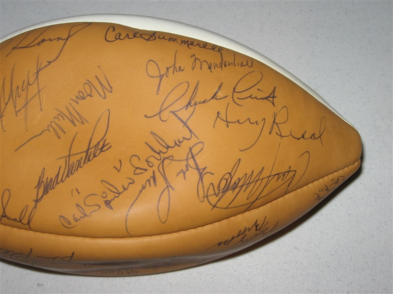 Signed 1974 New York Giants Football W/ (37) Autographs