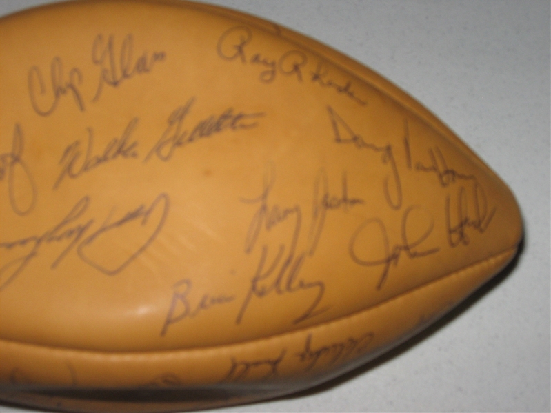 Signed 1974 New York Giants Football W/ (37) Autographs