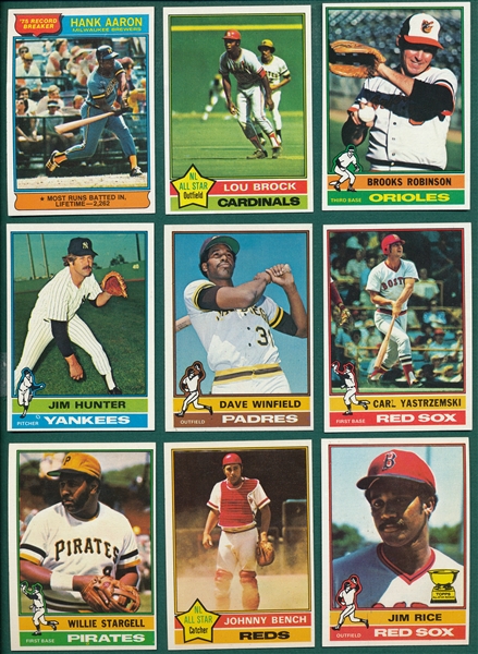 1976 Topps Baseball Partial Set (548/660) Plus (39) Traded