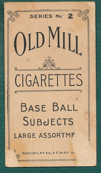 1910 T210-2 Red Munson Old Mill Cigarettes 