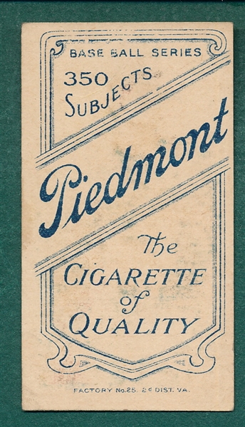 1909-1911 T206 Persons Piedmont Cigarettes *Southern League*