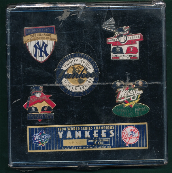 1998 Pro Specialties New York Yankees World Series Pins (4630/10000)