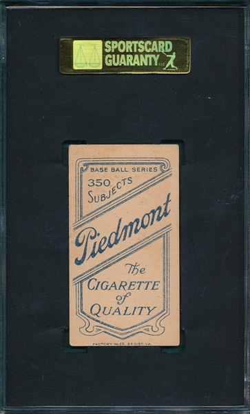 1909-1911 T206 McGinley Piedmont Cigarettes SGC 60