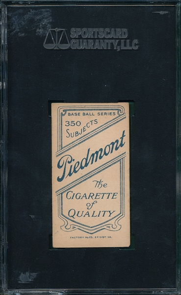 1909-1911 T206 Pickering Piedmont Cigarettes SGC 60