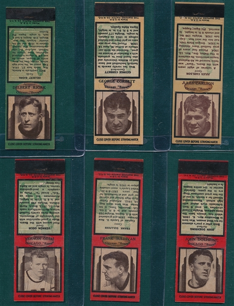1935 Diamond Matchbooks FB Lot of (10)