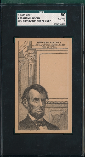 1885 H602 Abraham Lincoln SGC 80