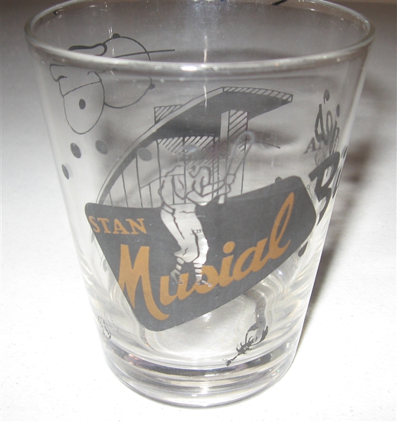 1960s Stan Musial & St. Louis Cardinals Glasses Lot of (2)