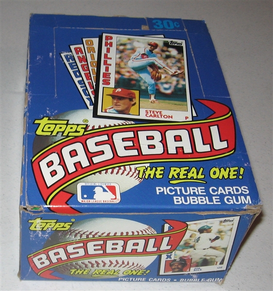 1984 Topps Baseball Wax Box, Unopened 