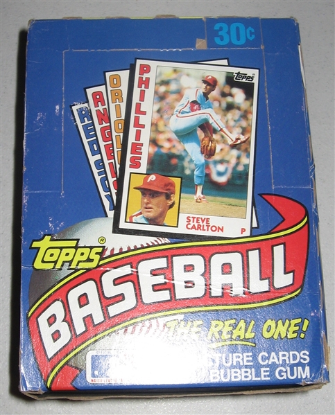 1984 Topps Baseball Wax Box, Unopened 
