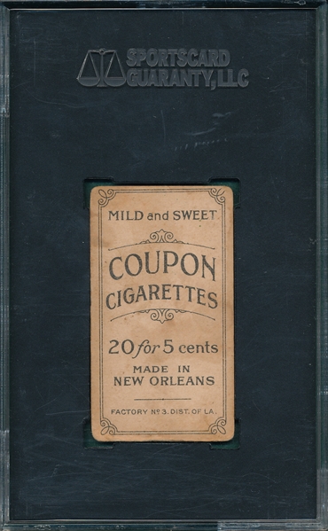 1914 T213-2 Byrne Coupon Cigarettes SGC 40