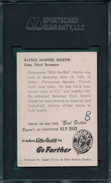 1948 Signal Billy Martin SGC 20
