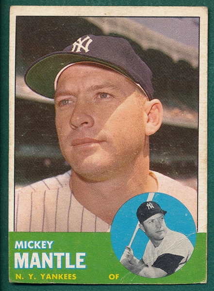 1963 Topps #200 Mickey Mantle 