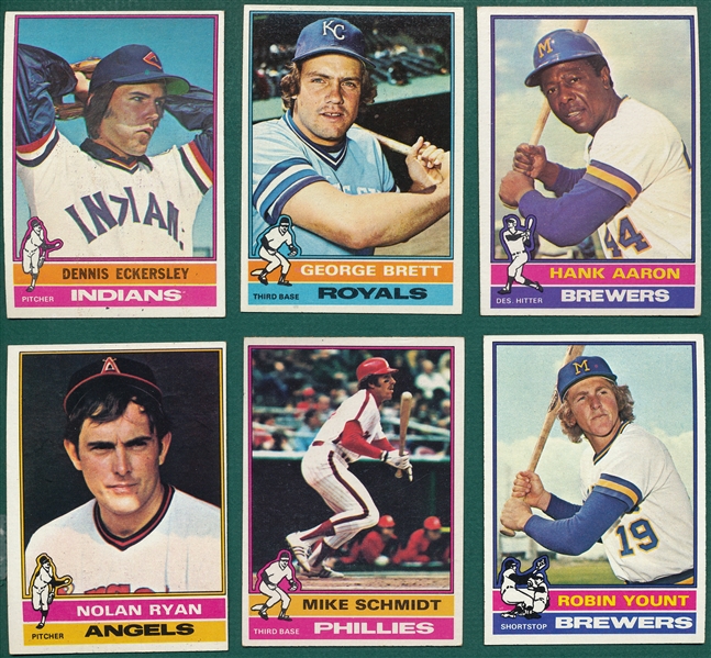 1976 Topps Baseball Complete Set (660) W/ Eckersley, Rookie